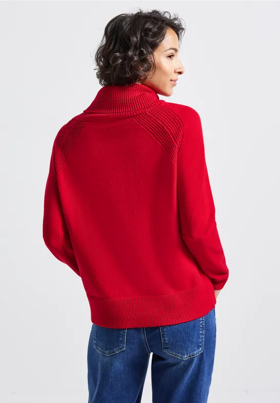 Pullover mit Stehkragen