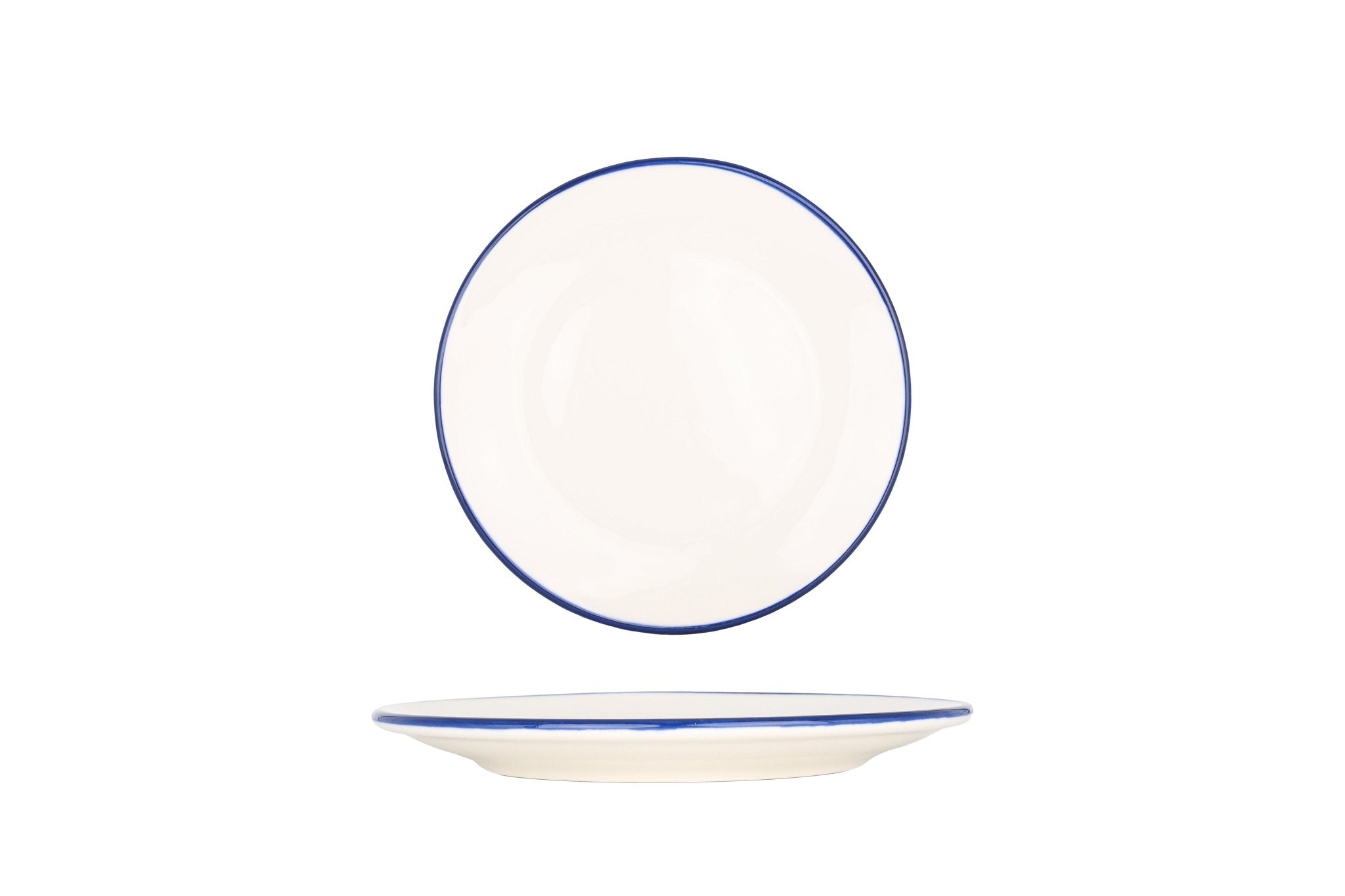 Bonna Gebaksbord - Linea Blue - Porselein - 19 cm - set van 6