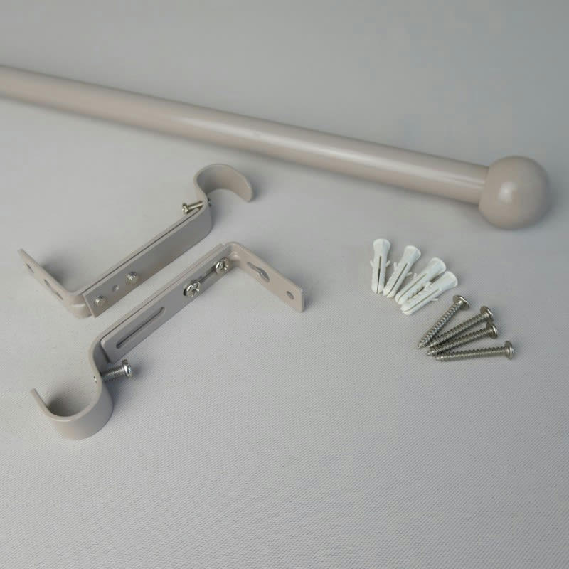 HAROLD - - Kit tringle extensible ø 16/19 mm 110 à 210cm - Taupe