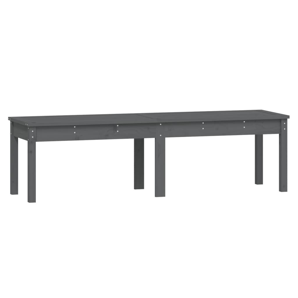Ławka ogrodowa Szary 159.5 x 44 x 45 cm Drewno vidaXL
