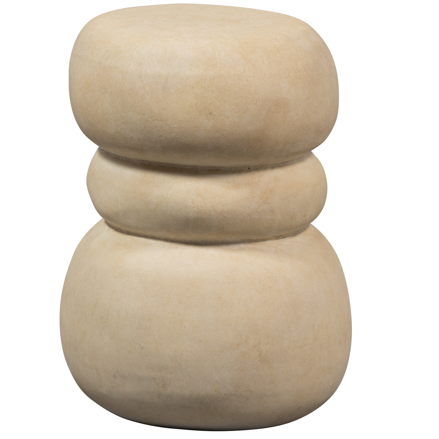 WOOOD bijzettafel Yvo- Fiber Clay - Naturel - 47x37x35