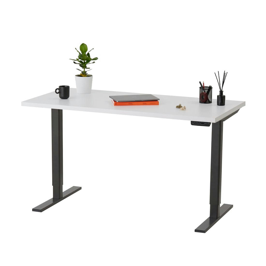 ELEVA PREMIUM - Bureau assis-debout électrique blanc 140x70x3cm