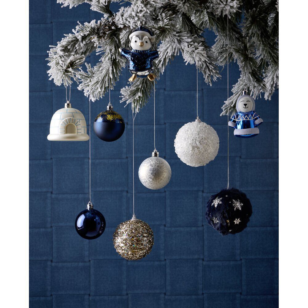 Boule de No&euml;l x25 boréal Ø6.5cm