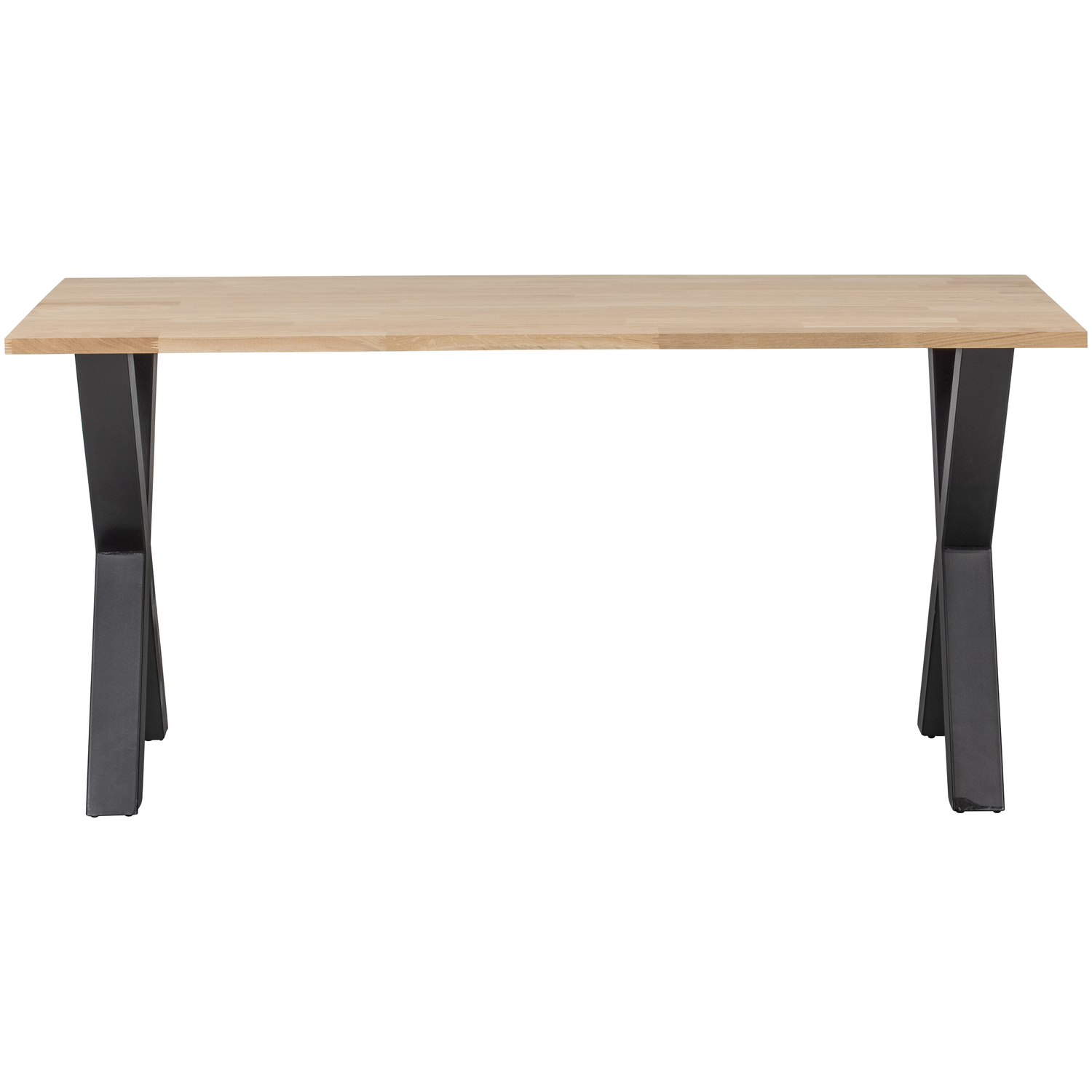 WOOOD tafel met alkmaar poot Tablo - Eiken/Metaal - 75x160x90