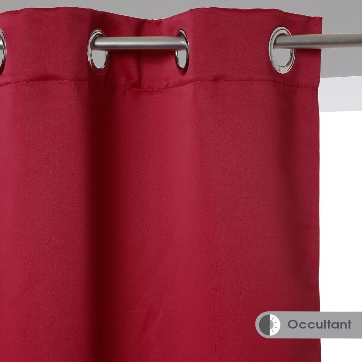 Set of 2 blackout curtains Red, 135x240 cm