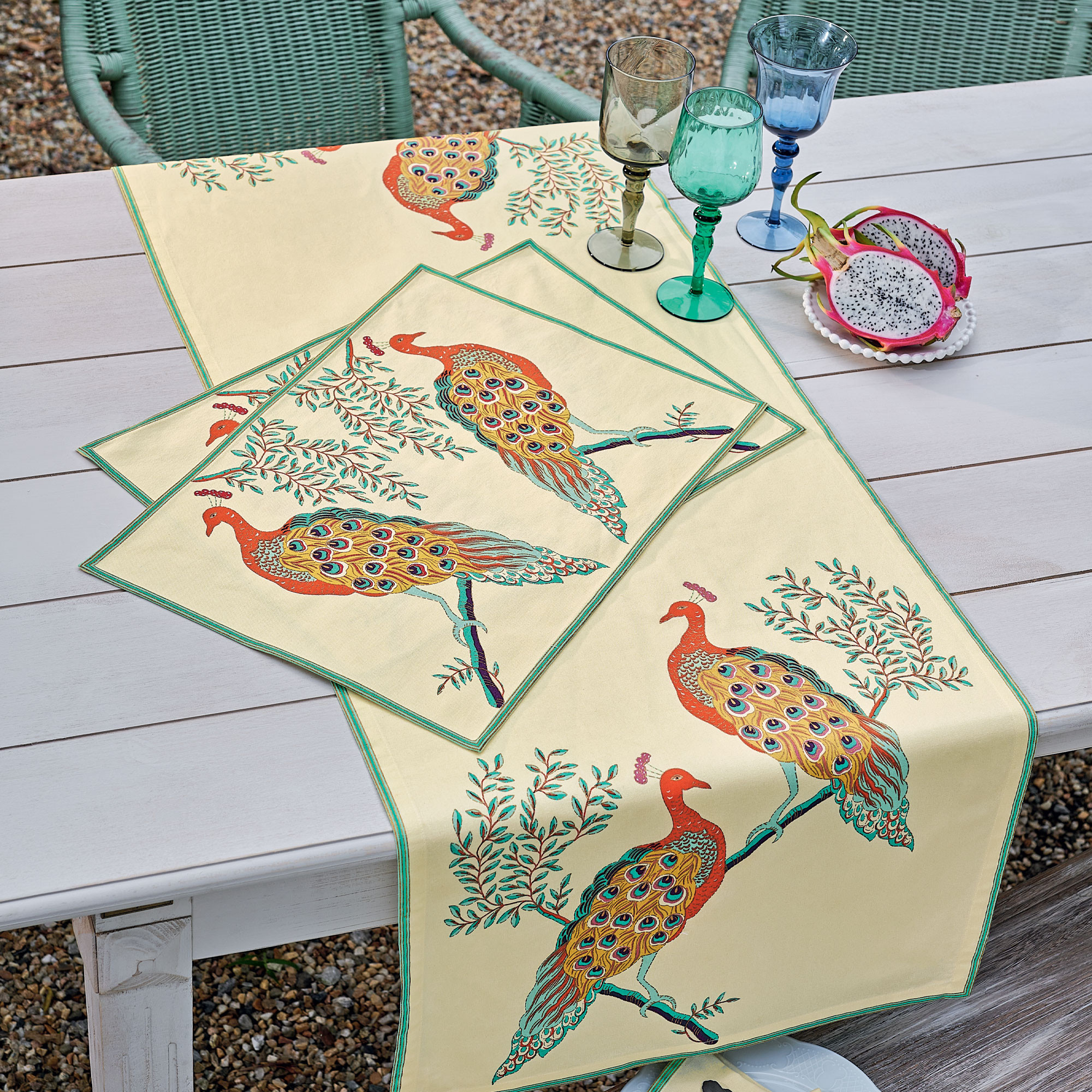 Lot de 2 sets de tableDîner exotique