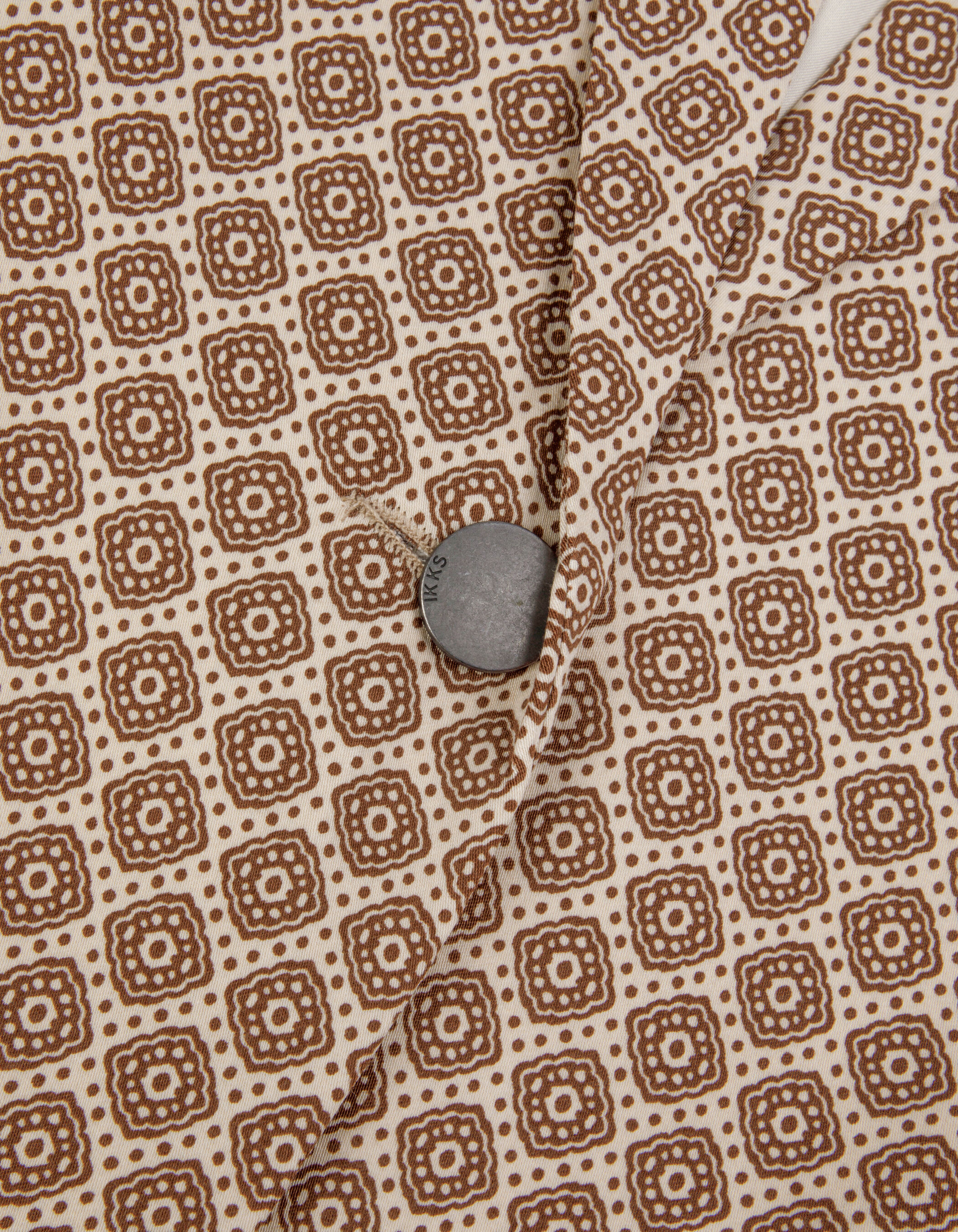 Veste de tailleur imprimé cravate marron Femme
