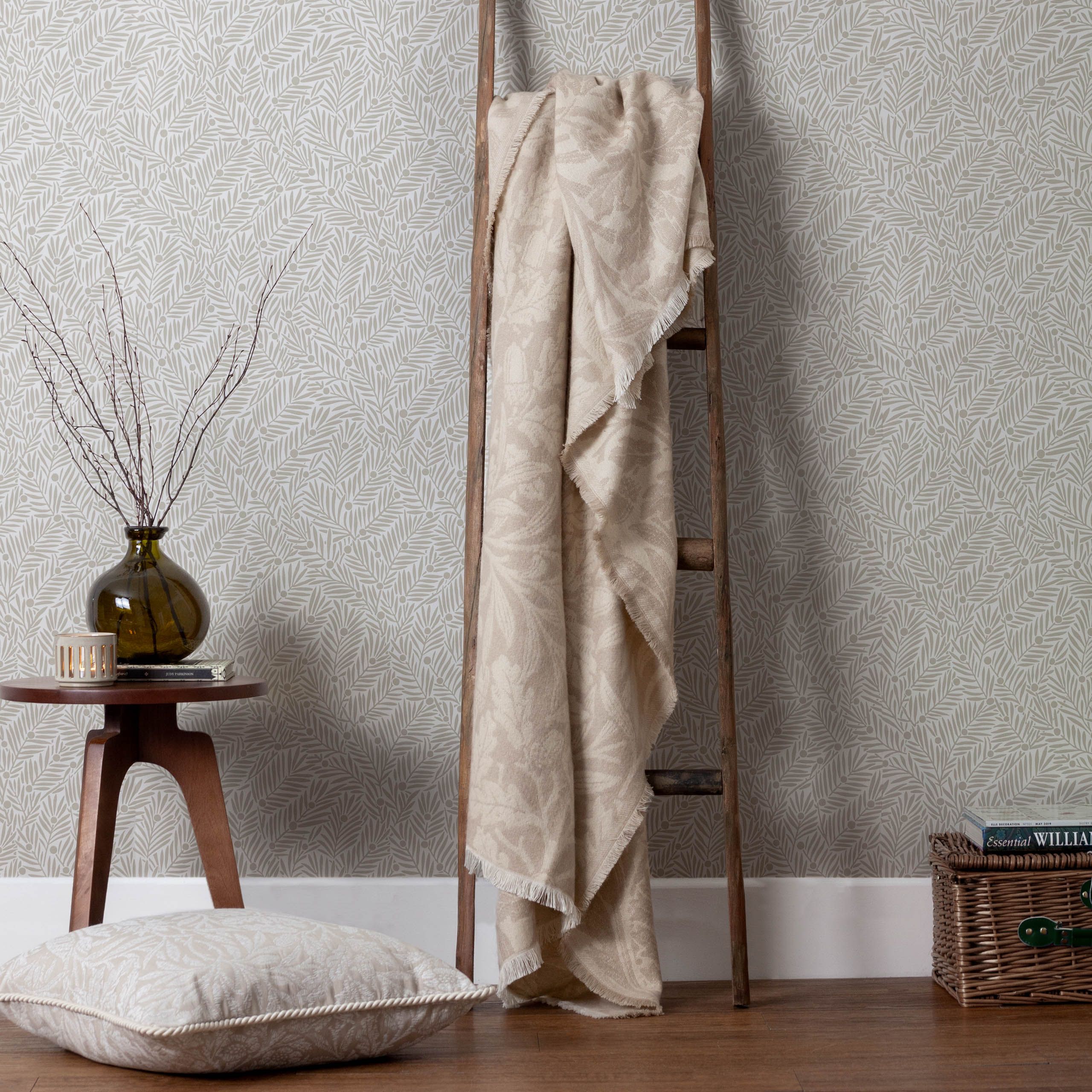 Morris & Co Acorn Tonal Jacquard Throw