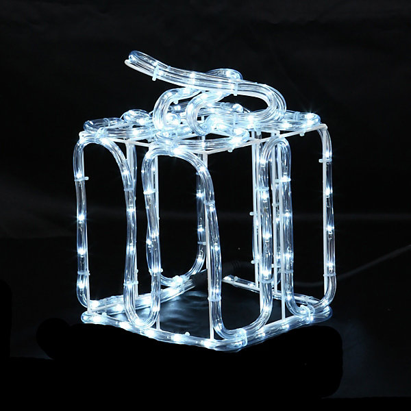 Cadeau de Noël Lumineux 144 LED Décoration Solaire Blanc Froid