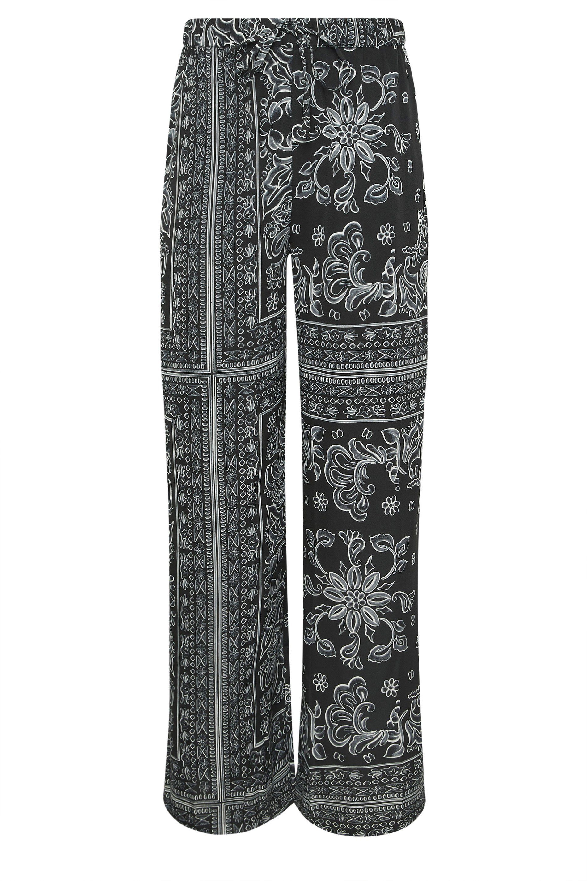 Long Tall Sally Tall Paisley Wide Leg Trousers