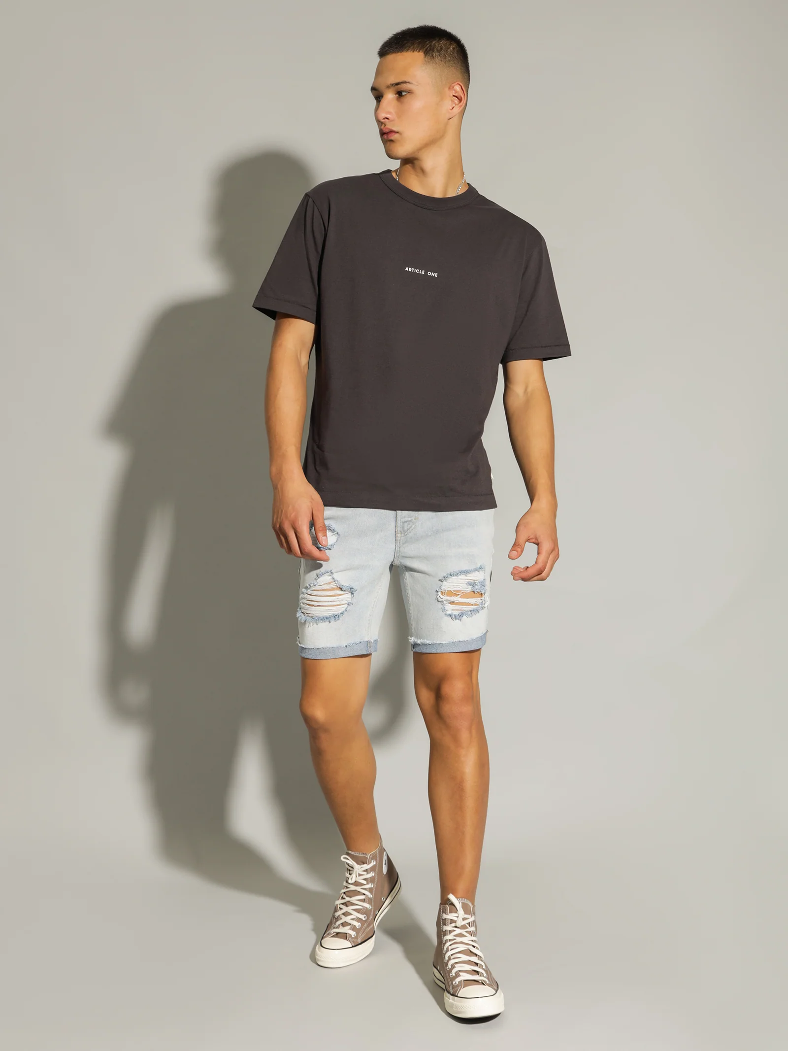 Zane Skinny Denim Shorts