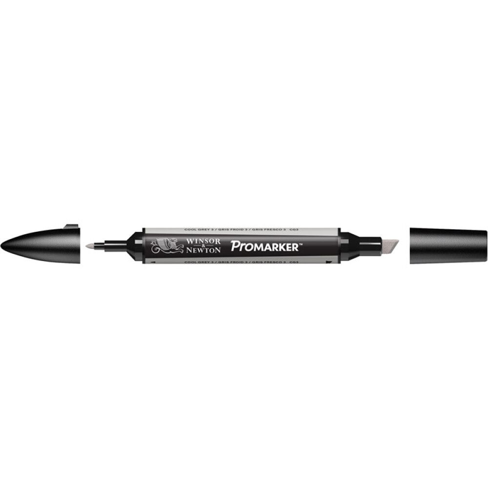 TUSJ PROMARKER WINSOR & NEWTON NR CG3 KJØLIG GRÅ 3