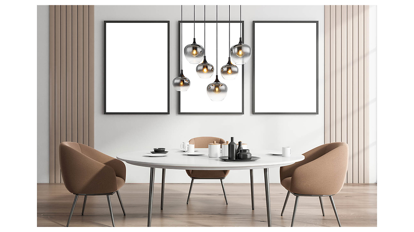 Lampa wisząca Maxy 6-punktowa metalowa czarna