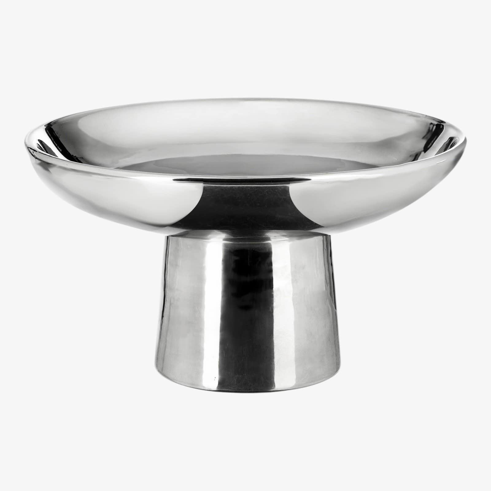 Deko-Schale Silber, ⌀ 23 cm, H 130 mm