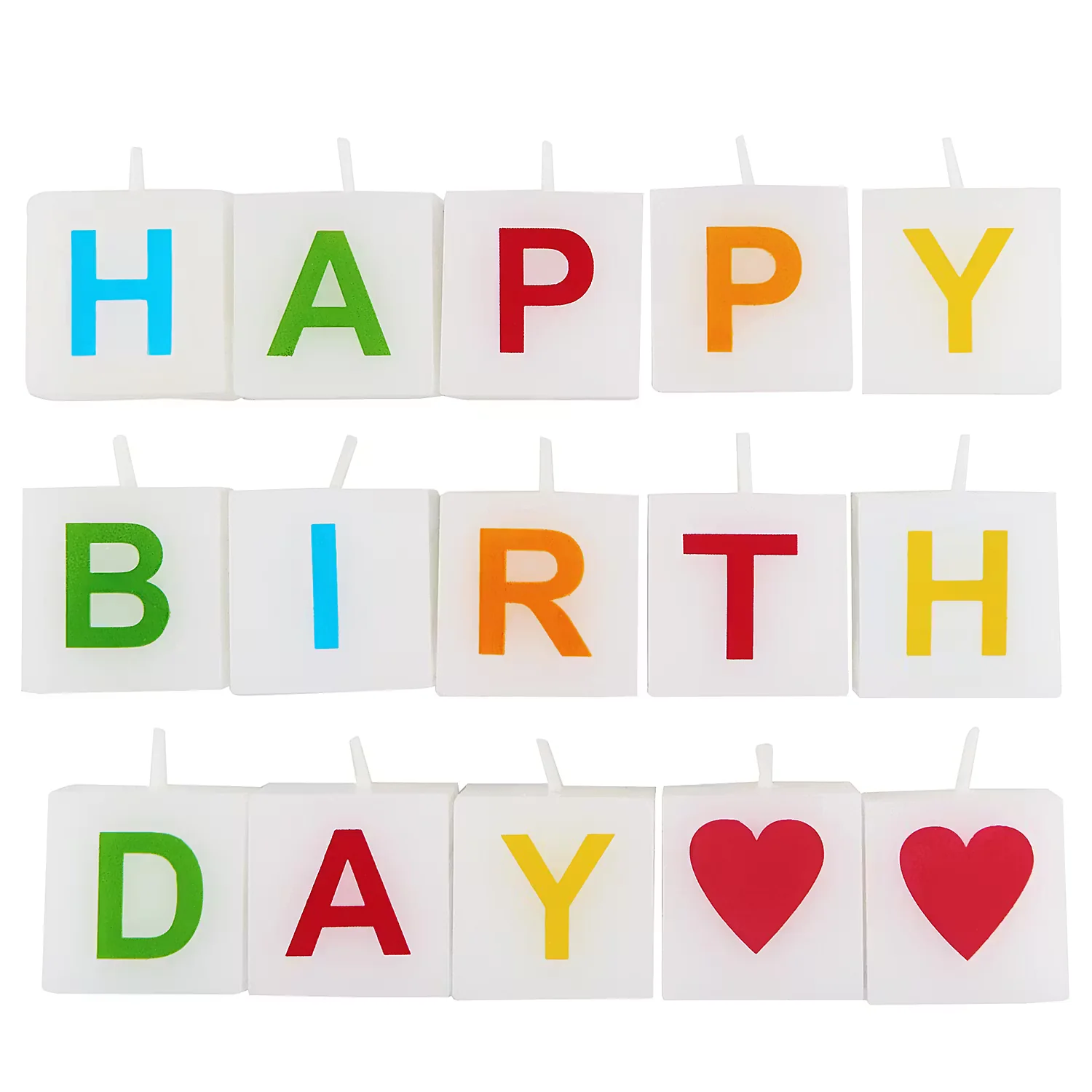 LOVE LETTERS Kerzen-Set 15-tlg.