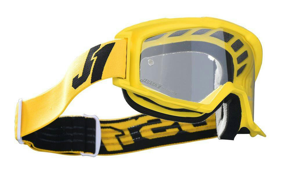 Just1 Vitro Powersports Anti-Fog Scratch-Resistant Goggles, Yellow/Black