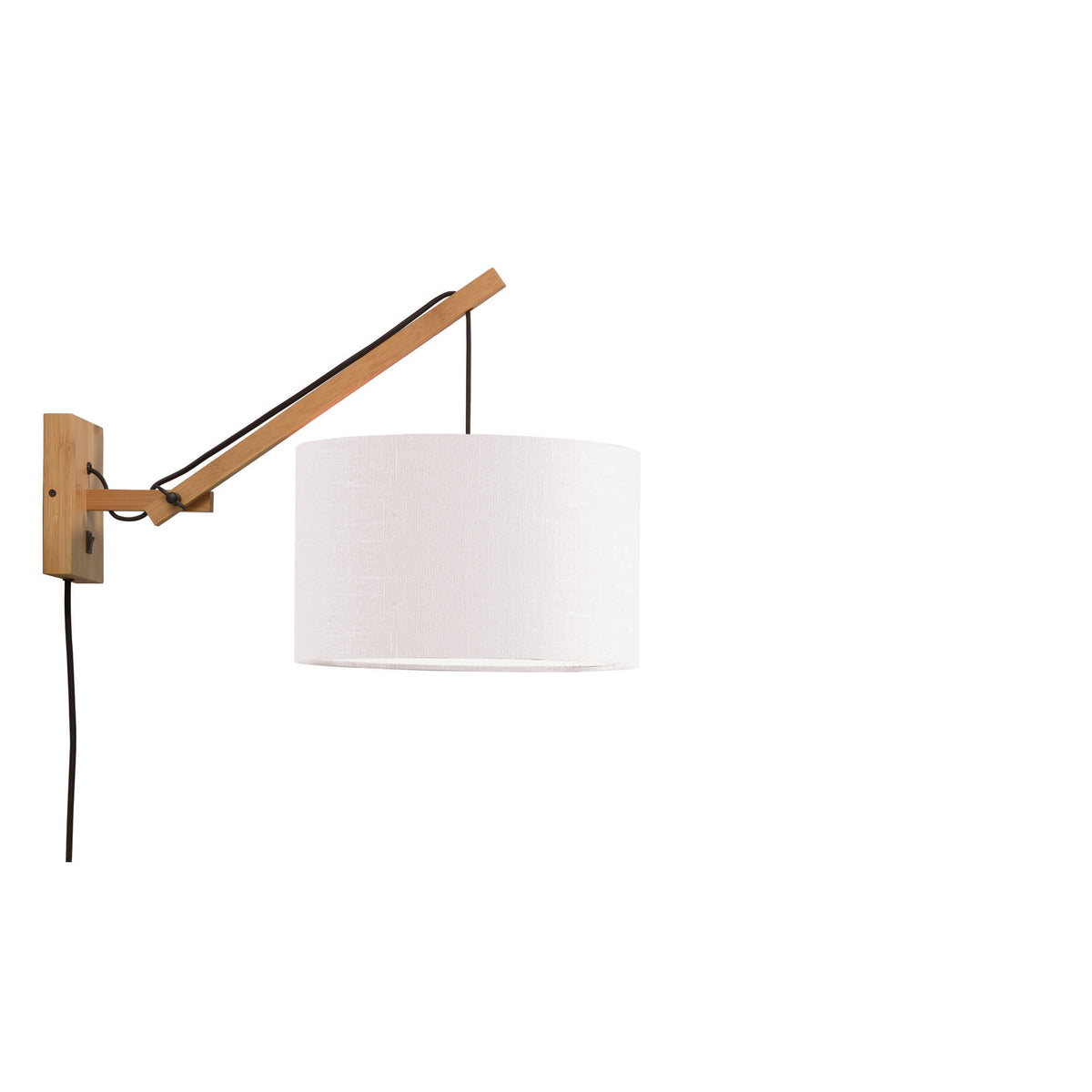 GOOD&MOJO wandlamp Andes - bruin - Ø32cm