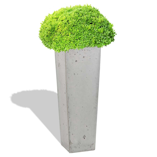 Donica Betonowa Zewnętrzna Zadora CONE L 32x32x93 szary naturalny