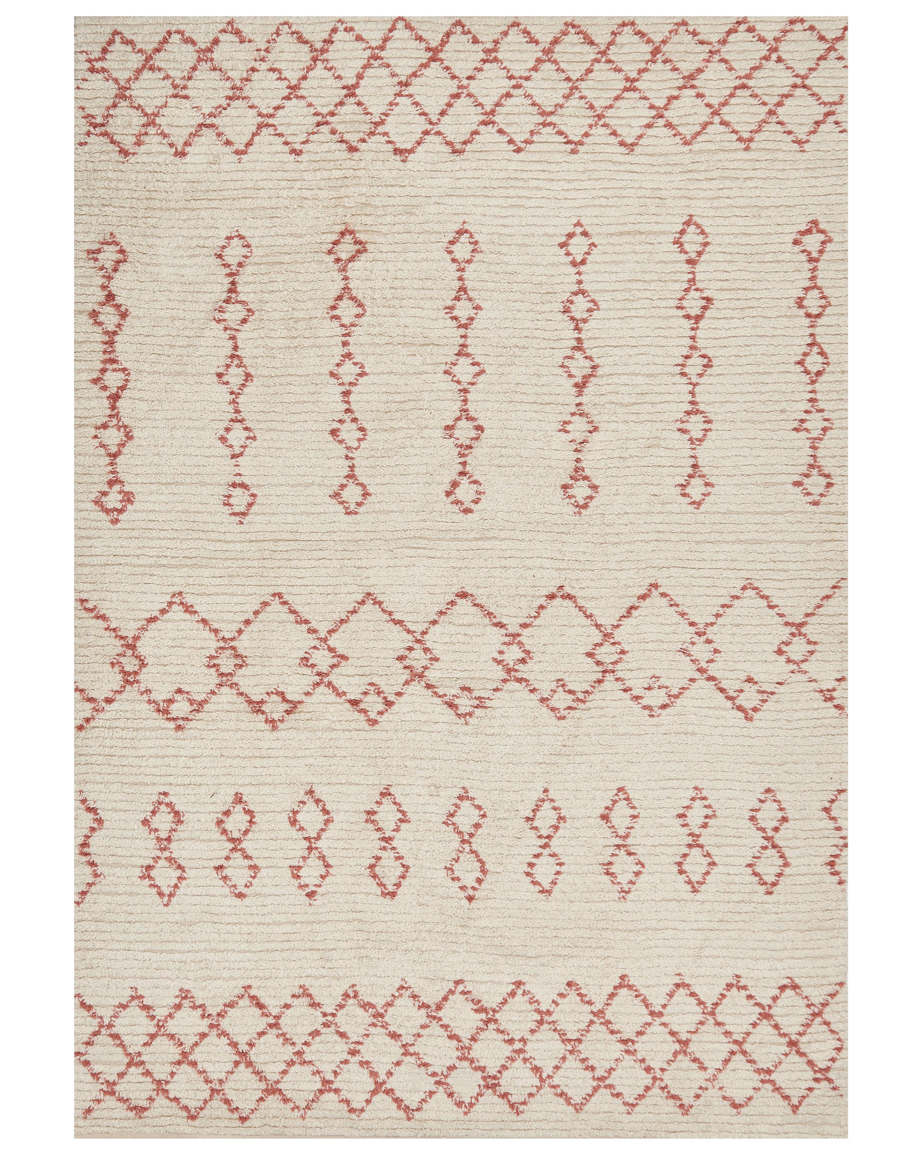 Rug BUXAR Beige 140 x 200 cm Cotton