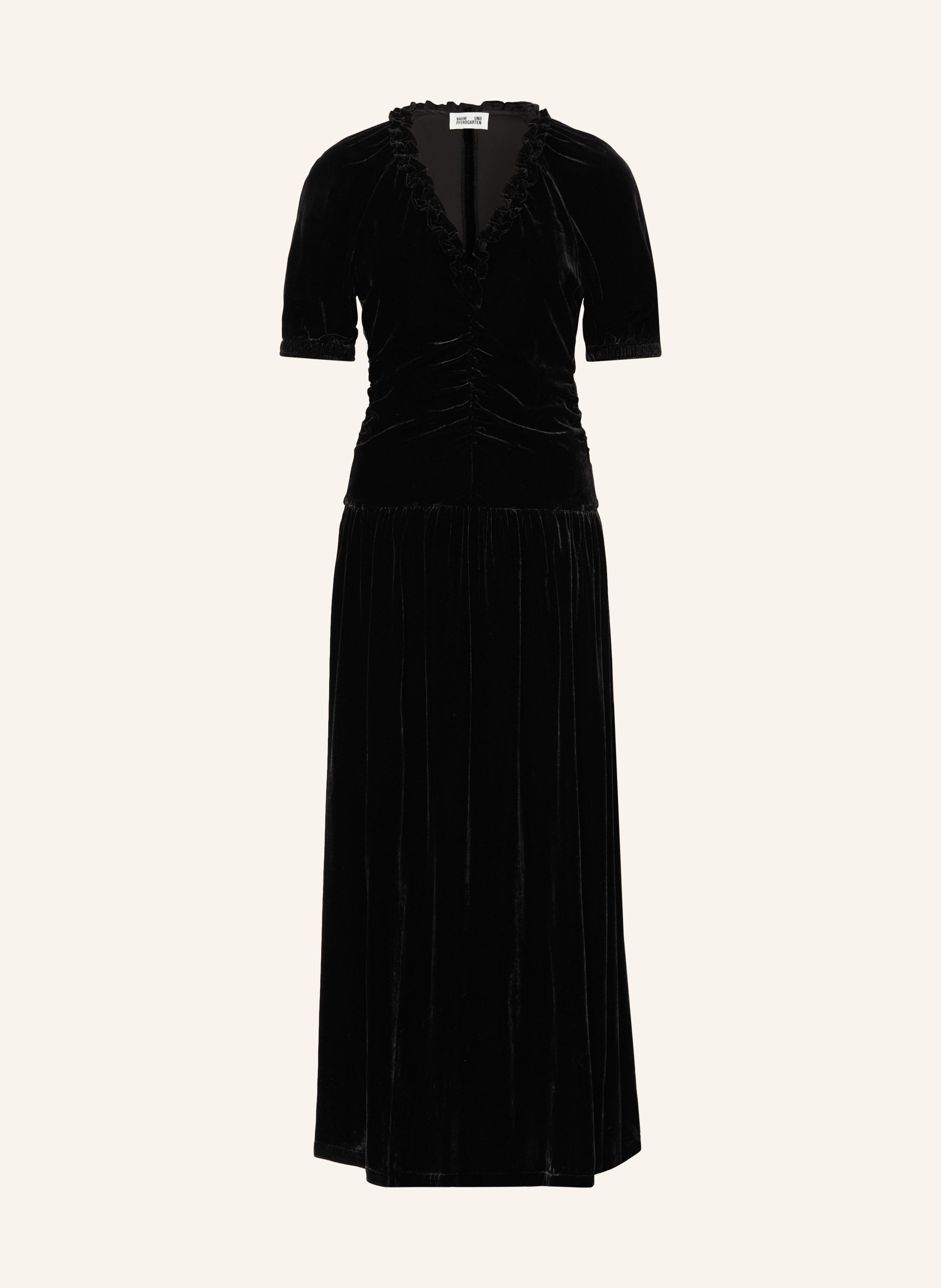 BAUM UND PFERDGARTEN Samtkleid ABELLINE mit Rüschen