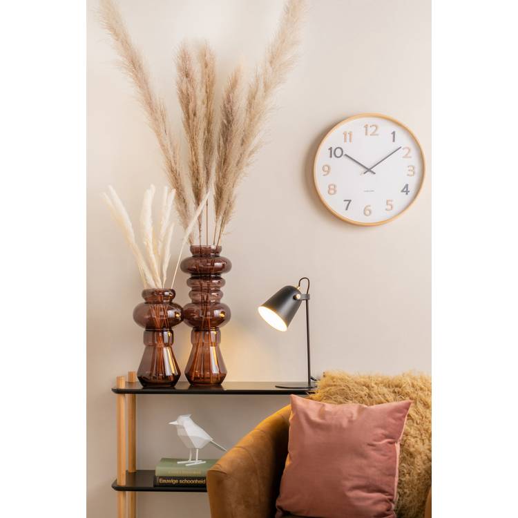 Karlsson Pure Analogue Wooden Wall Clock - Natural