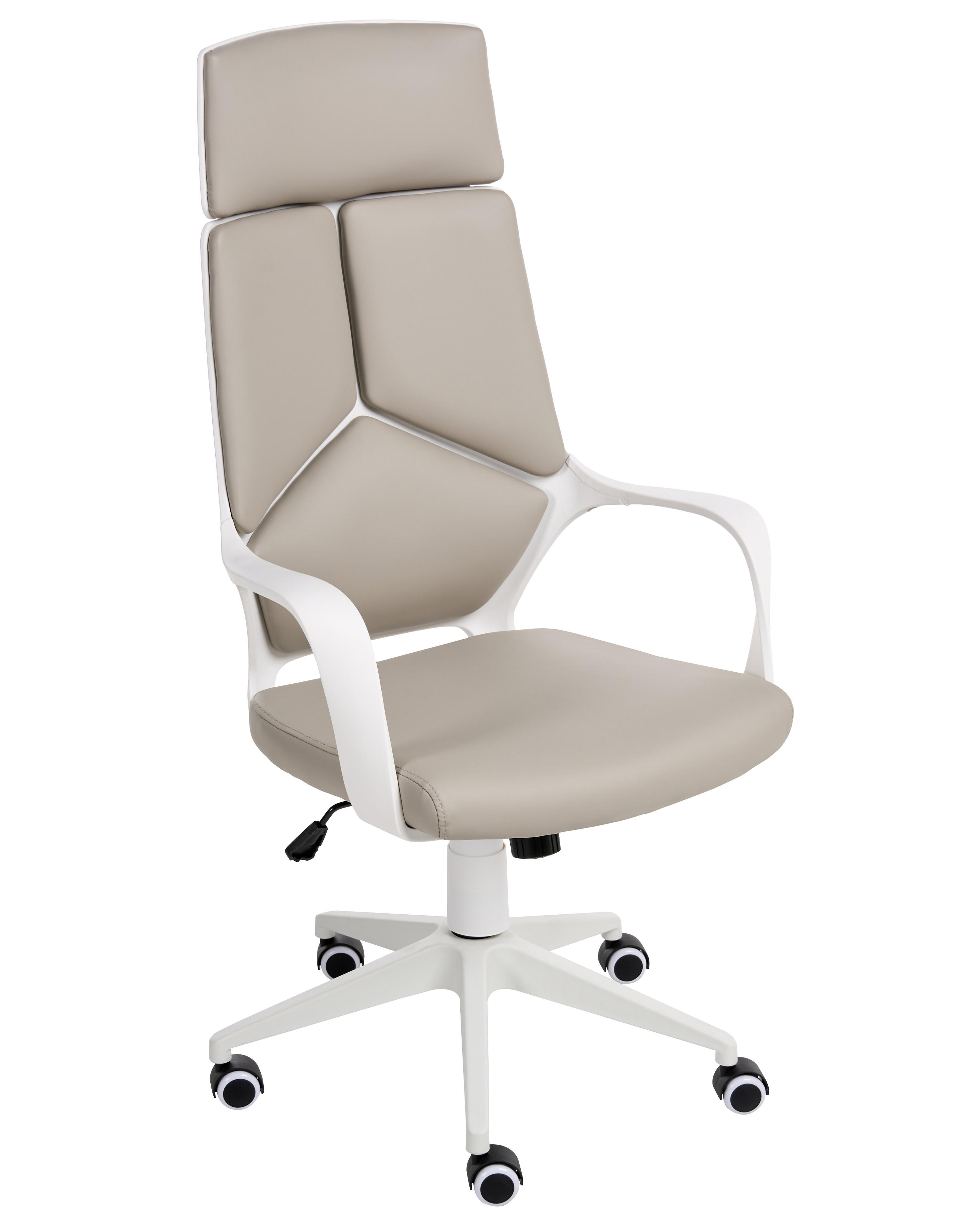 Office Chair DELIGHT II Faux Leather Taupe