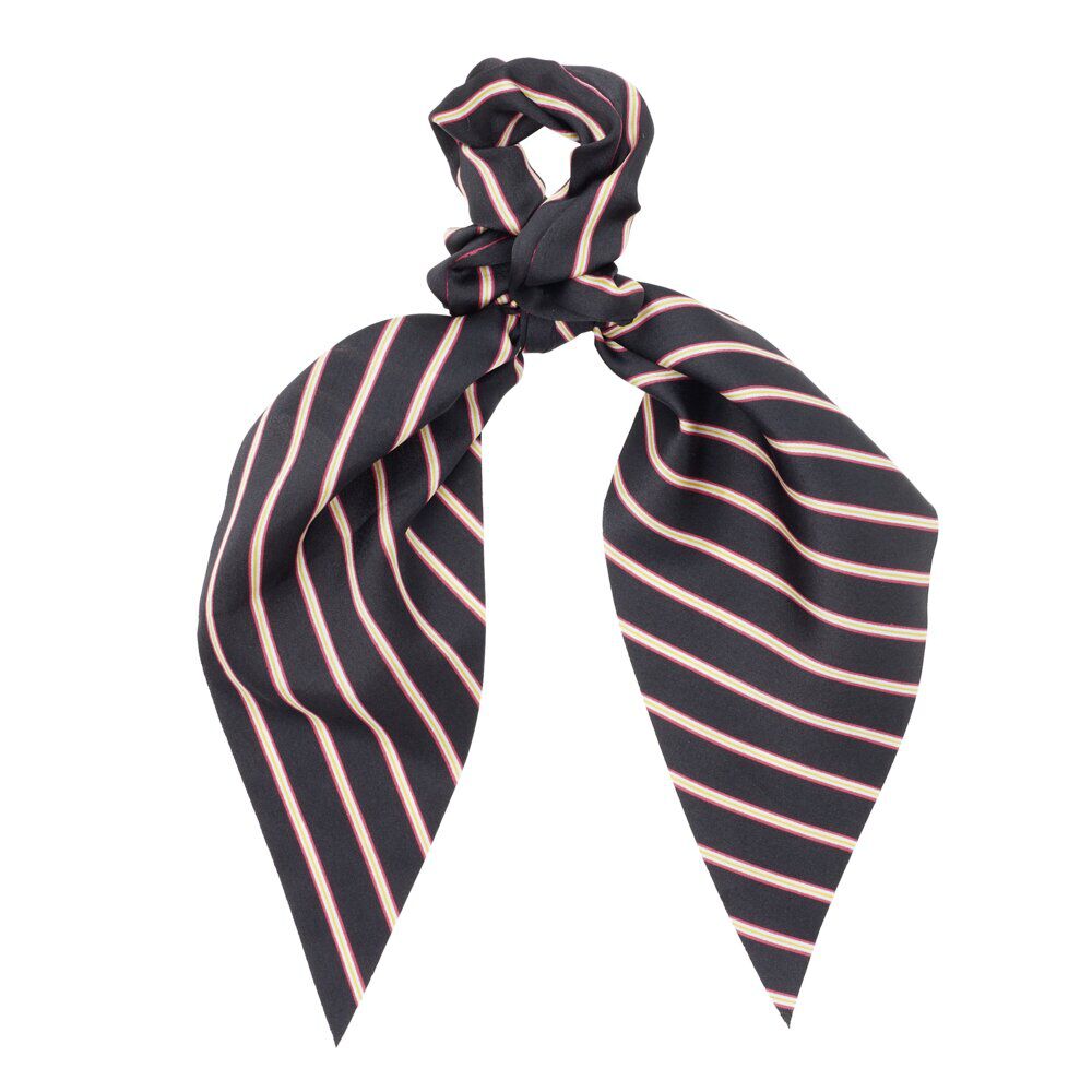 Chouchou ruban à cheveux en tissu rayé L29cm (4 modèles)