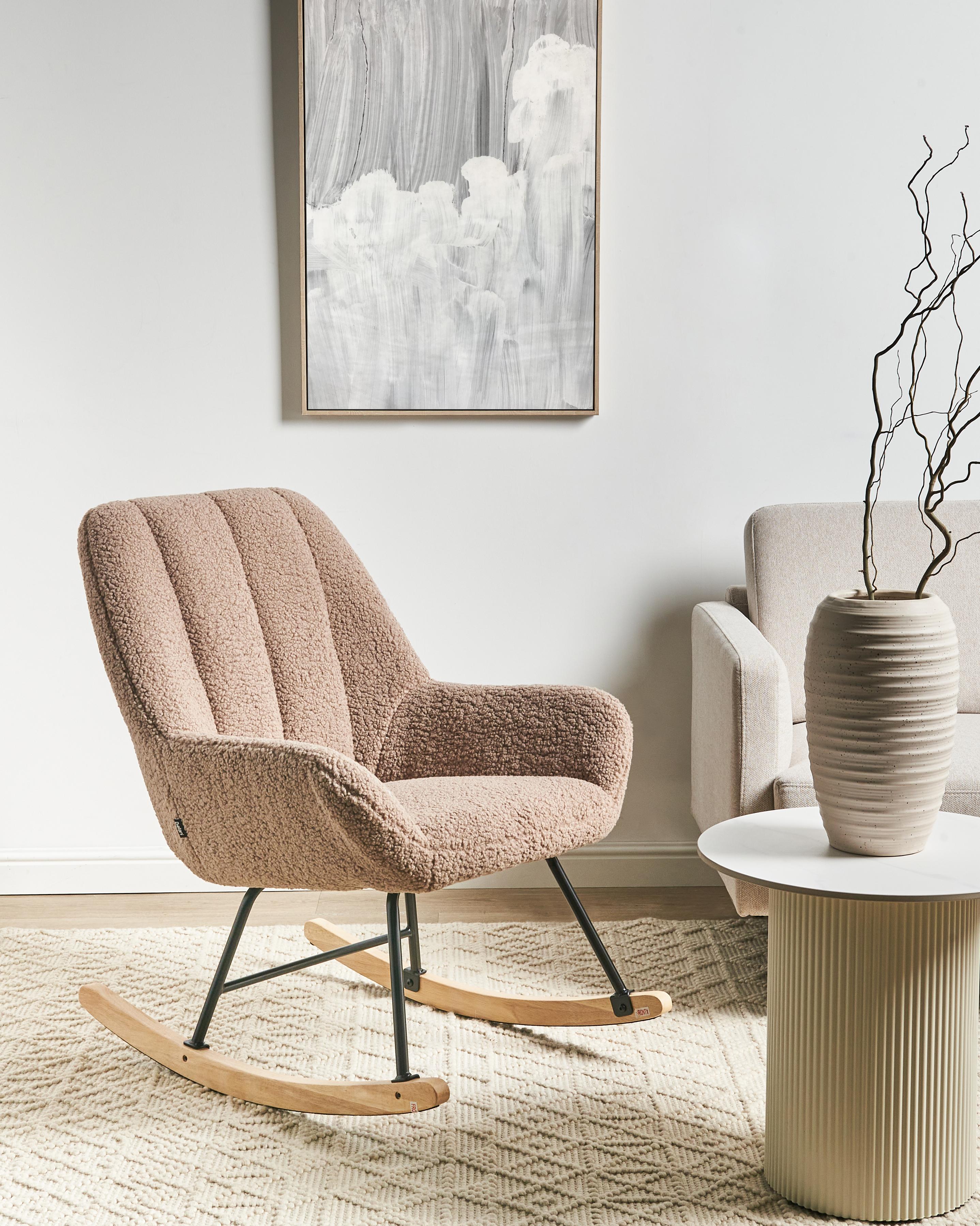 Rocking Chair KINNO Boucle Beige