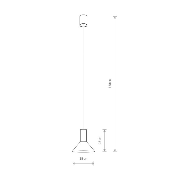 Lampa wisząca czarna Hermanos 1xGU10x10W Nowodvorski