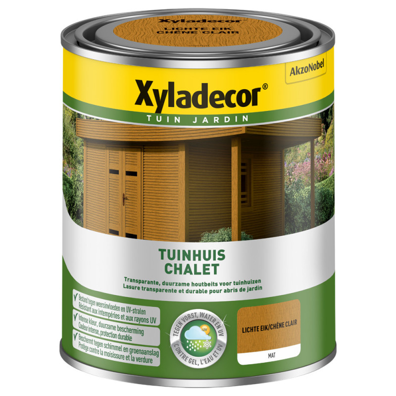 Lasure pour bois Chalet chêne clair 0,75 L XYLADECOR