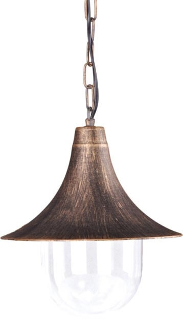 Lampa sufitowa zewnętrzna BOSTON złota 1 x E27 x 60W IP44 Kaja
