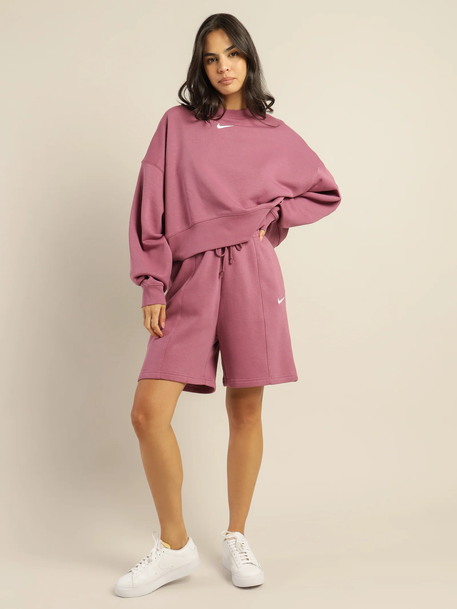 Fleece High Rise Shorts