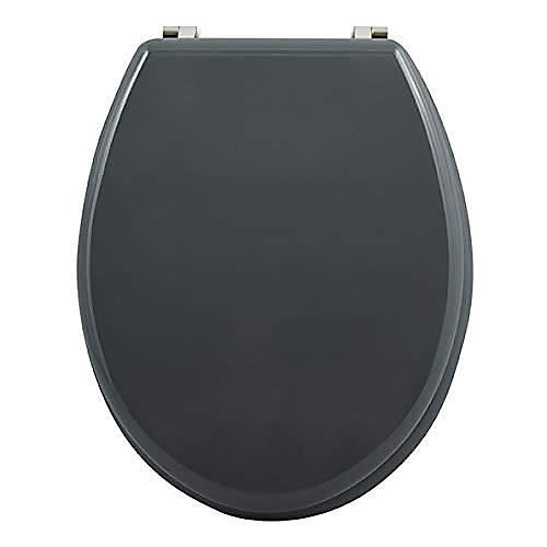 Abattant WC MSV - MDF - Charnières inox - Anthracite