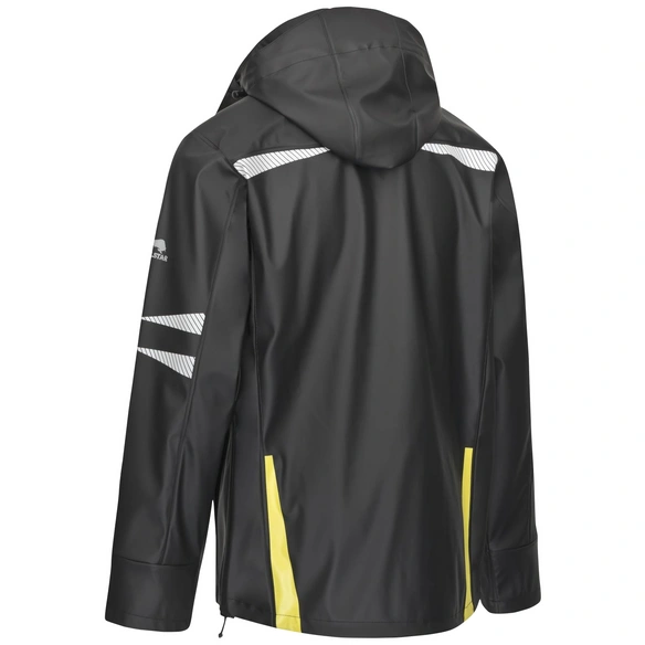 Regenjacke »ULTRA«, schwarz/lime, Polyurethan (PU), Gr. L