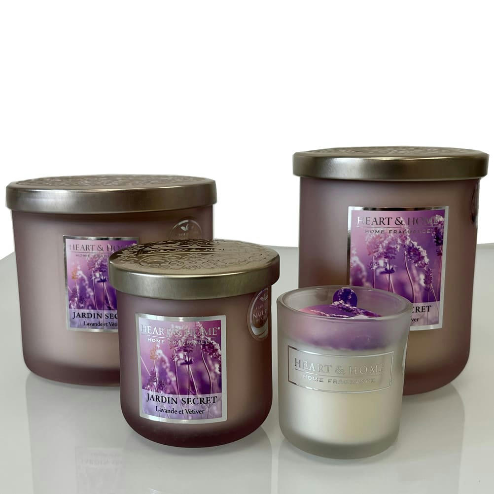 - Petite bougie heart and home jardin Secret