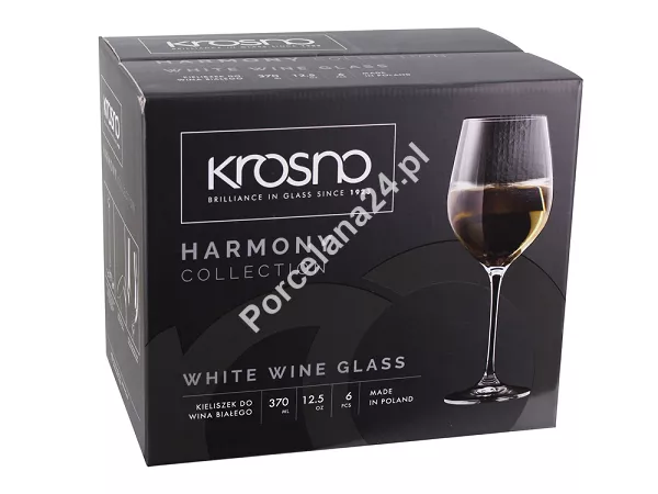 Kpl. kieliszków do wina białego 370 ml (6 szt) Krosno - Harmony 9270