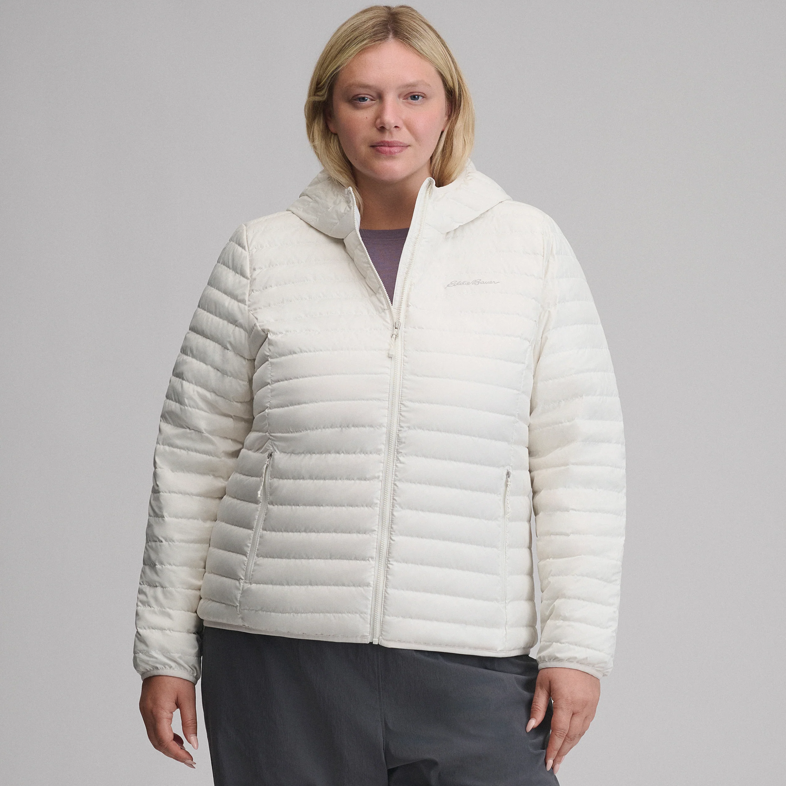 Women's Microlight Hooded Down Jacket