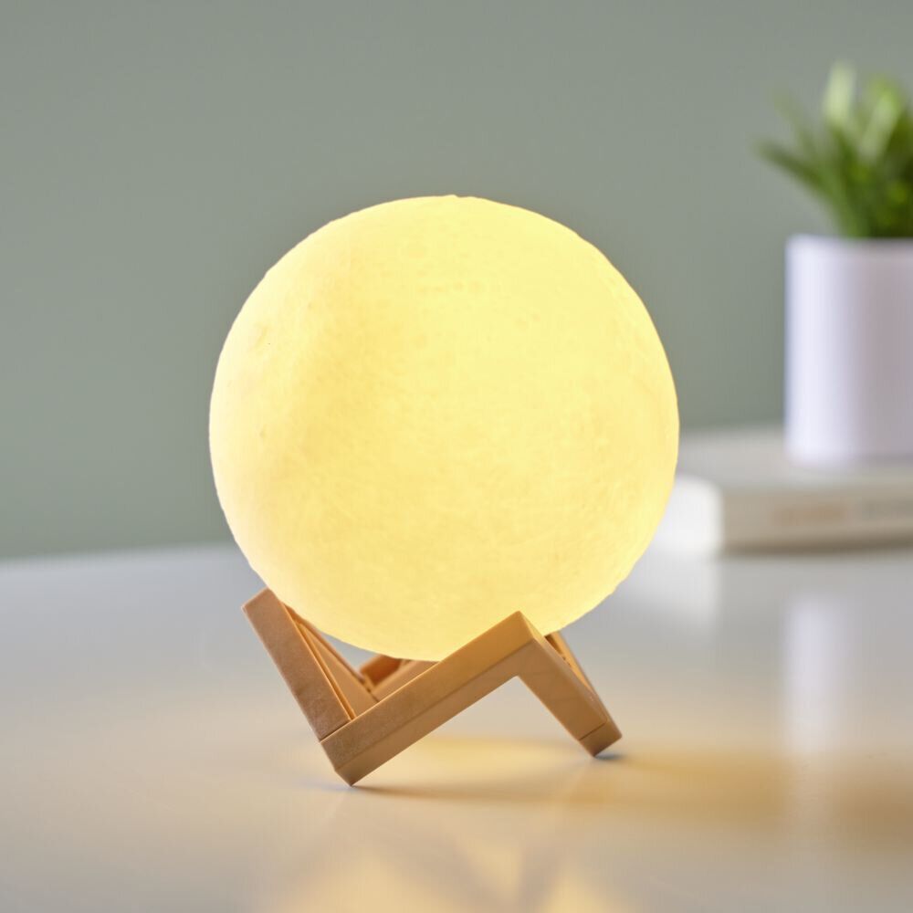 Lampe lune veilleuse LED Ø12xH18cm