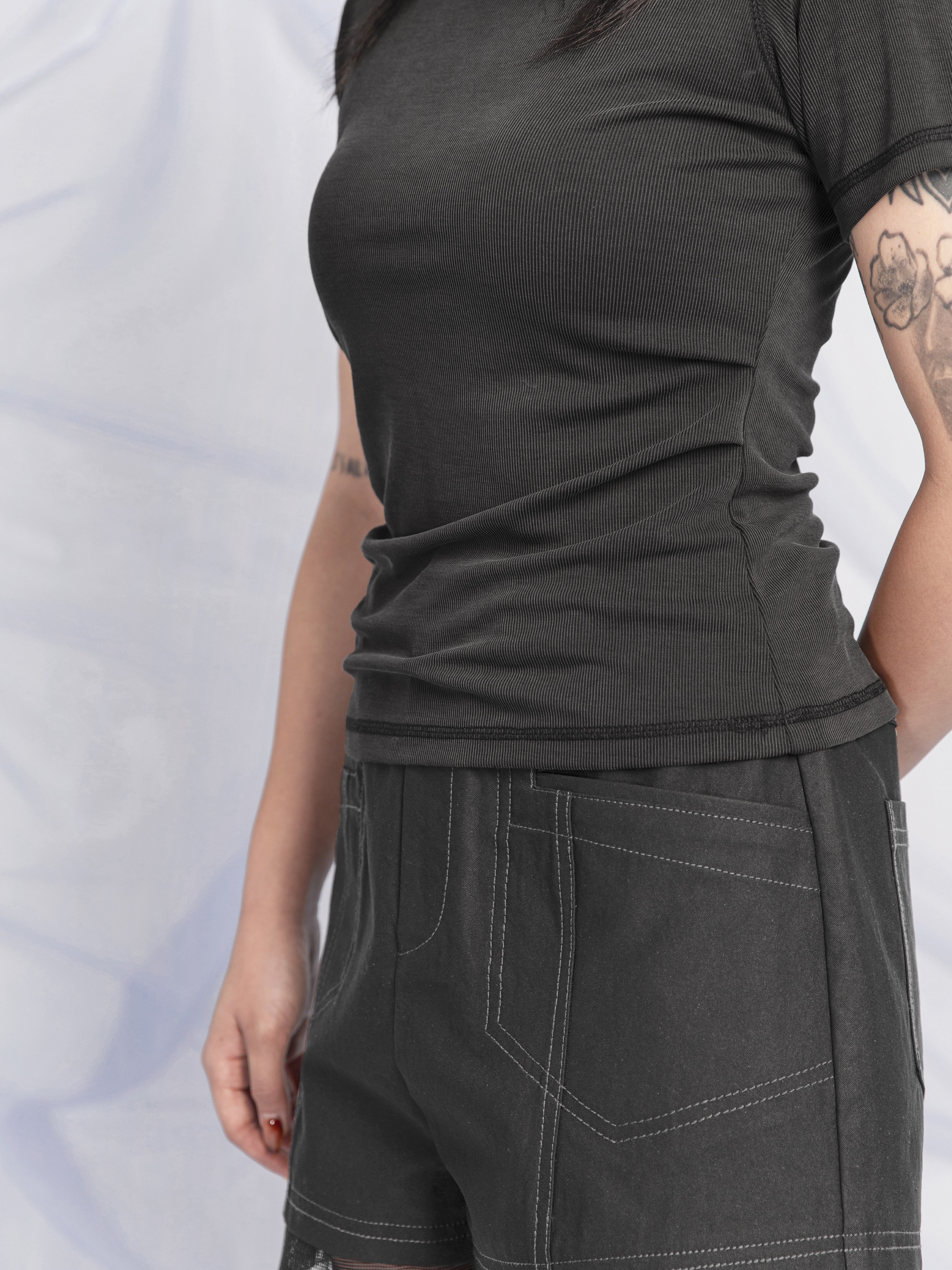 Mesh details shorts - 25SRB053A