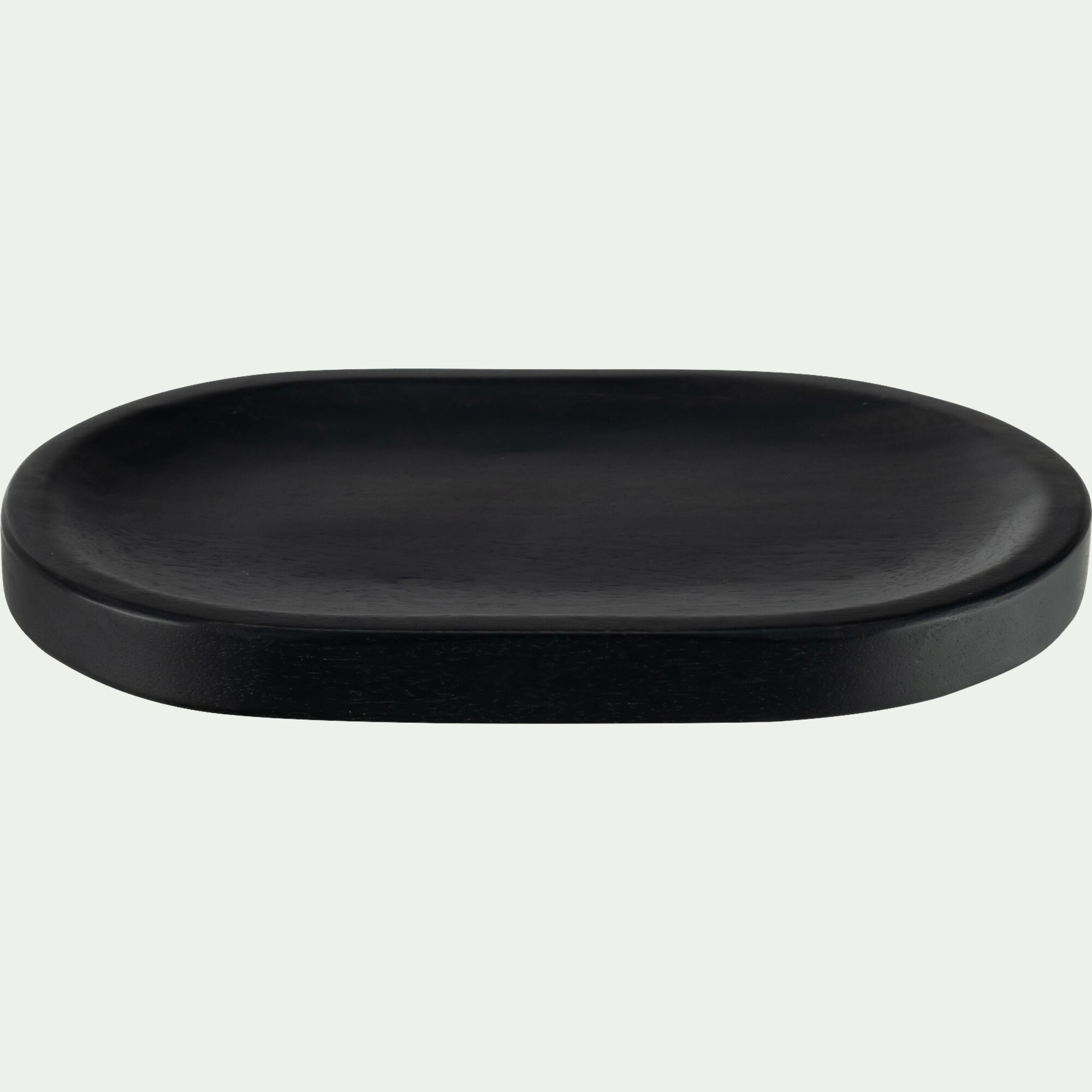 LAGUR - Plateau déco en bois de manguier 30x20cm - noir