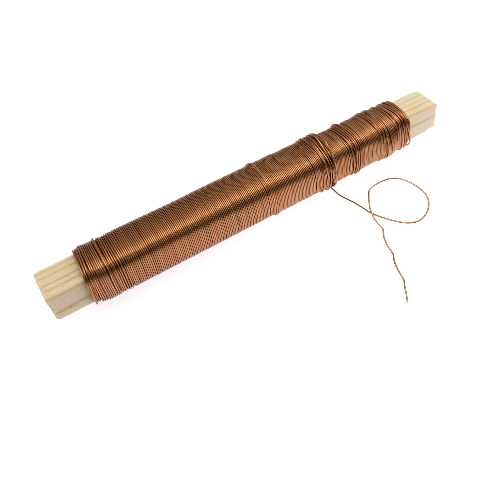 Copper Finish Metallic Wire 0.5mm x 25m