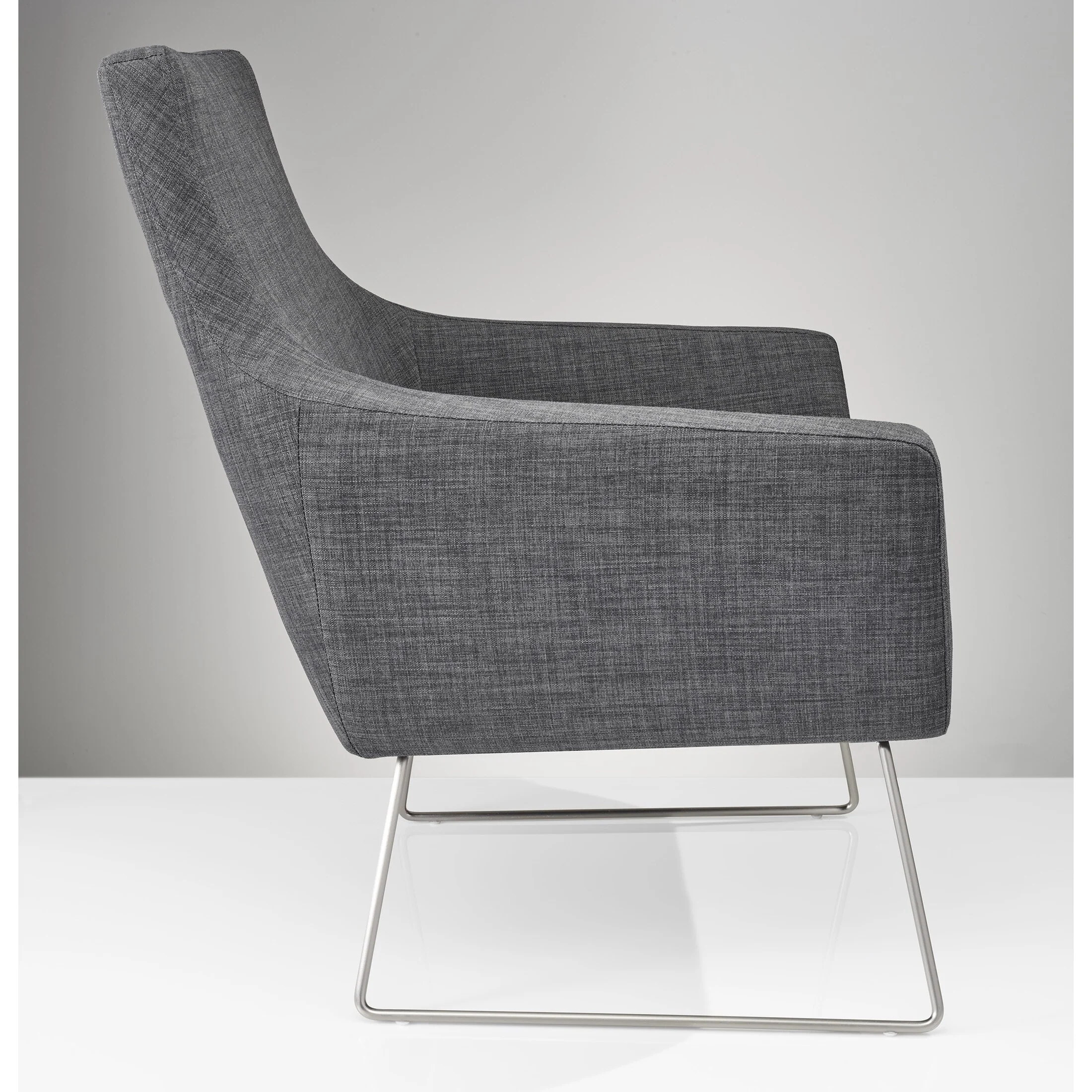 Dark Grey Upholstered Armchair