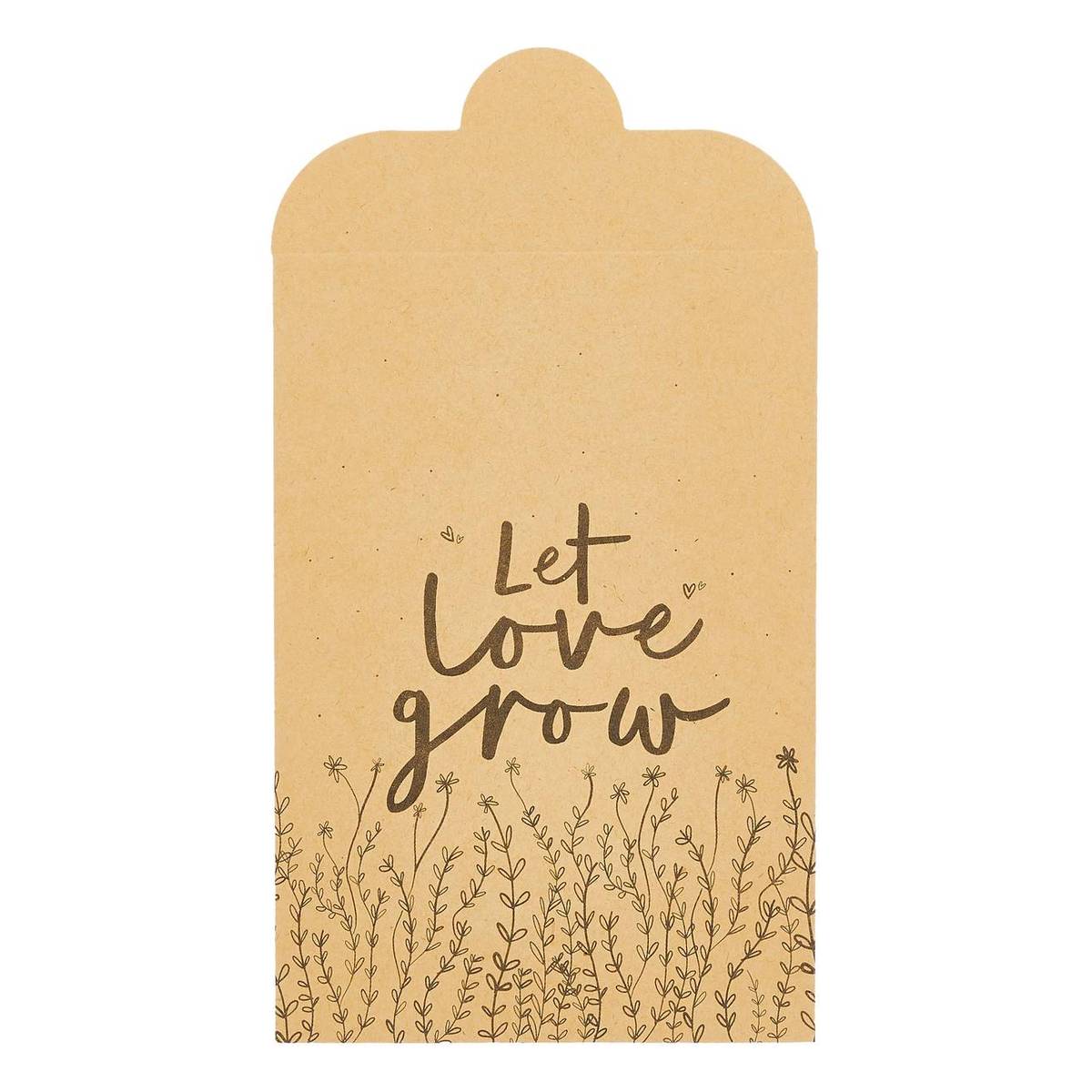 Kraft Let Love Grow Seed Favour Bag 20 Pack