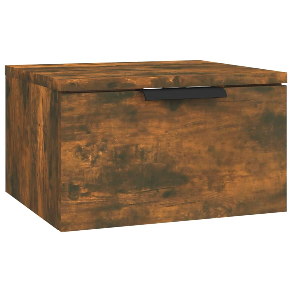Szafka Nocna Wisząca Brąz Komoda Stolik Nocny Do Sypialni 34x30x20 cm