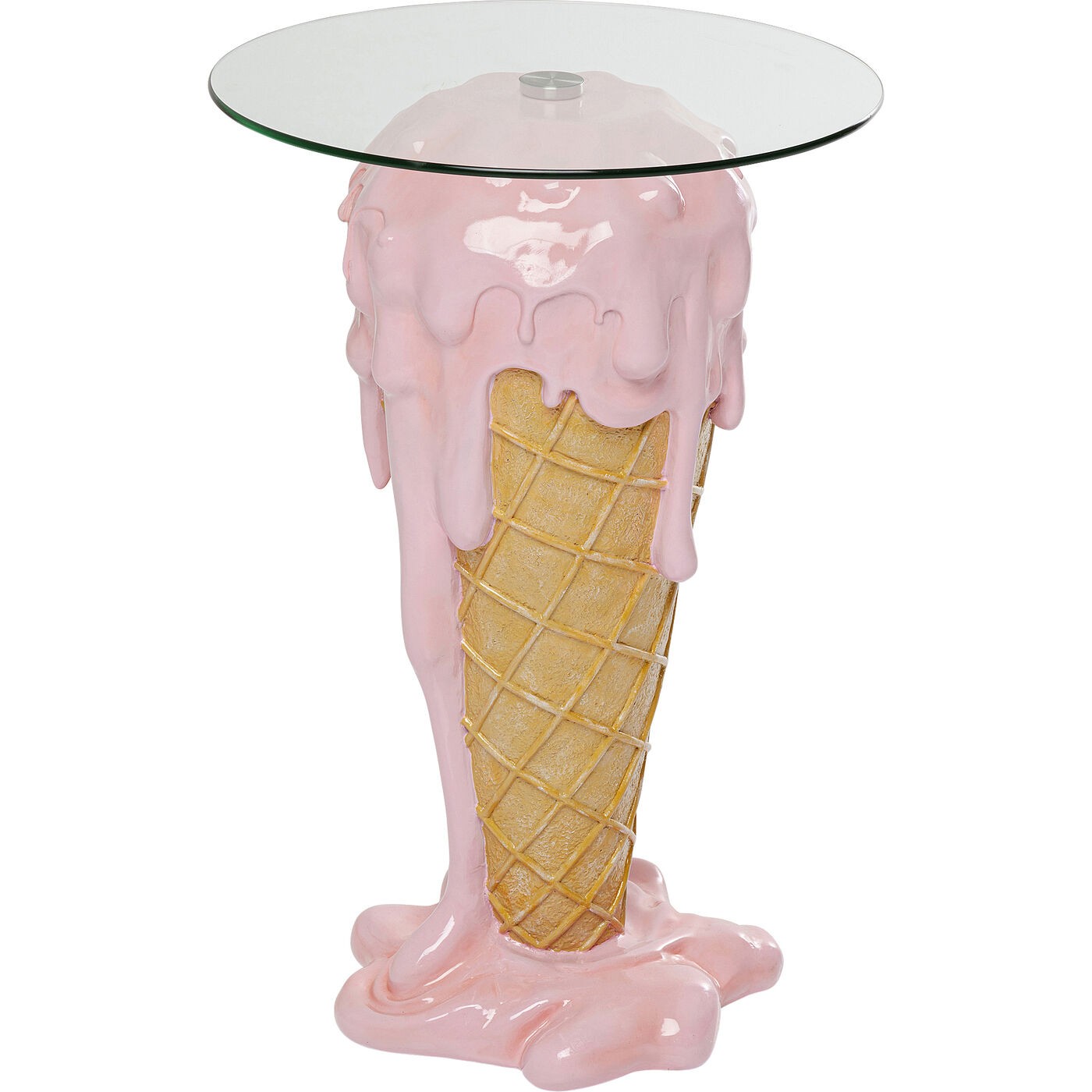 Kare Design Bartafel ijs roze Ø48cm