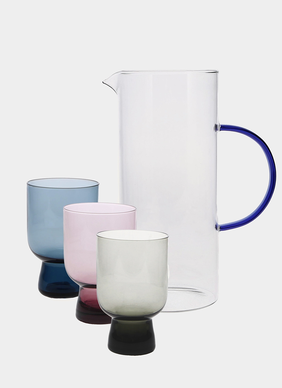 PICHET EN VERRE GLEN Bleu MARINE