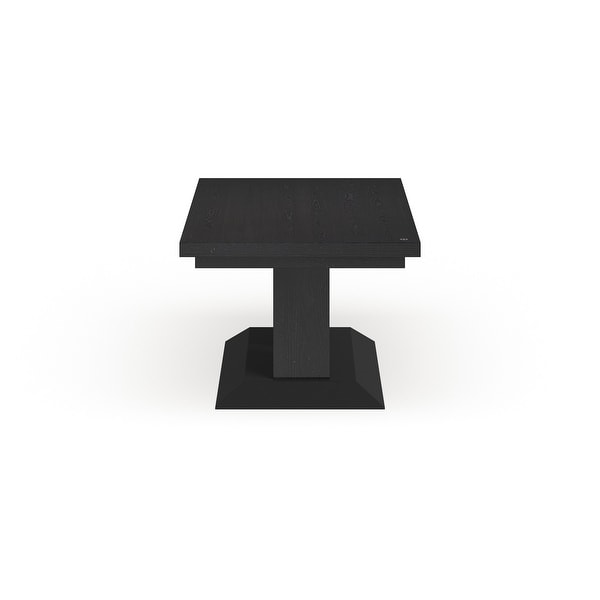 Furniture of America Tol LED-lit Black Solid Wood 76-inch Dining Table