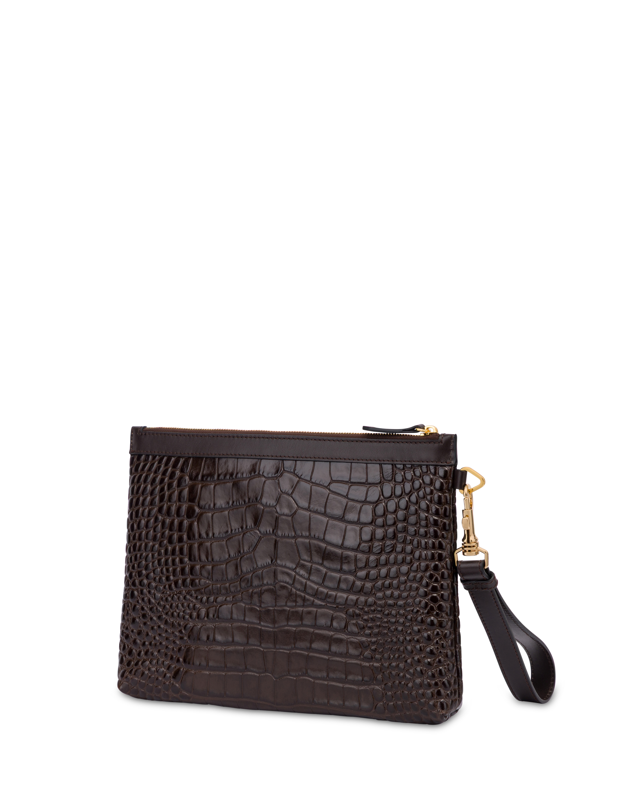 Pochette In Vitello Stampa Cocco T.moro/t.moro