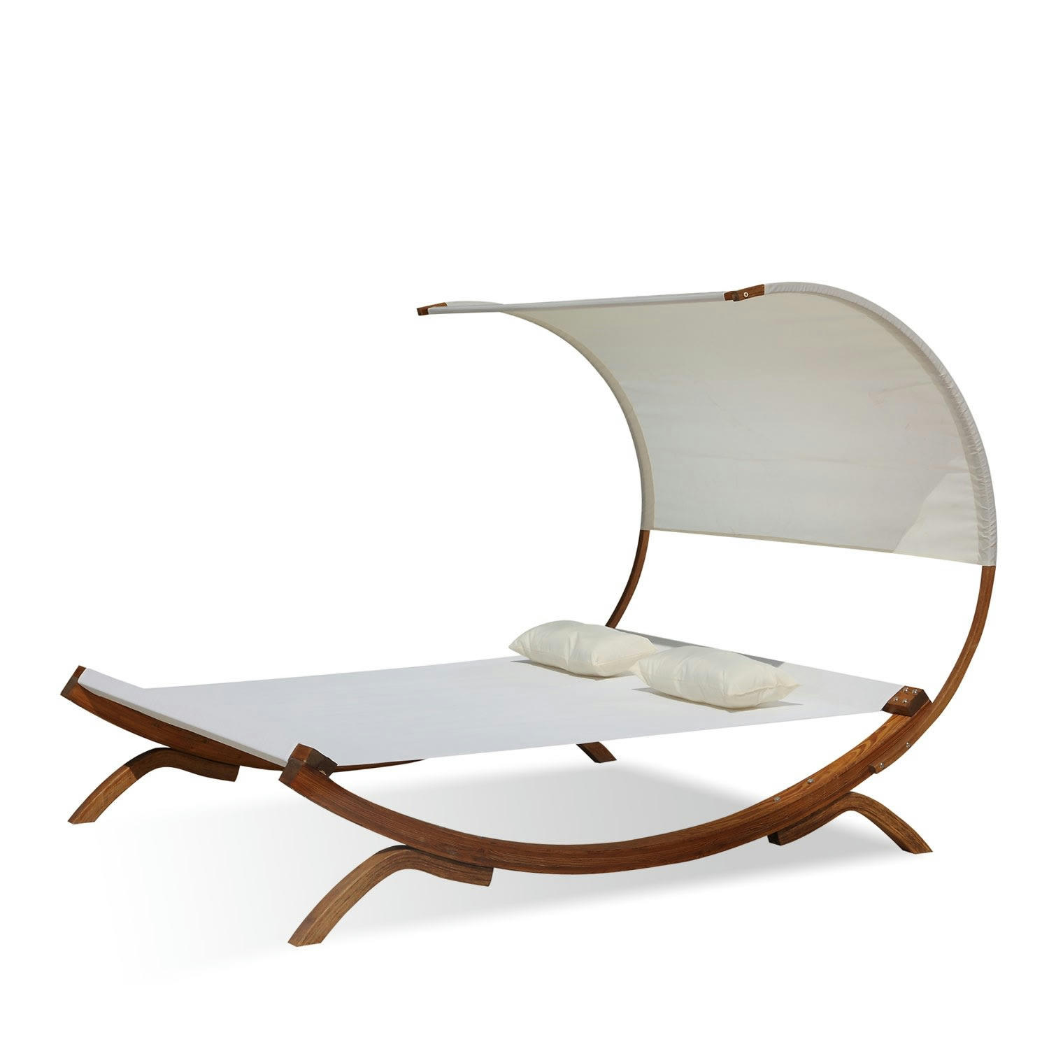 BORA - Hamac sur pied 195 x 180 cm en bois écru