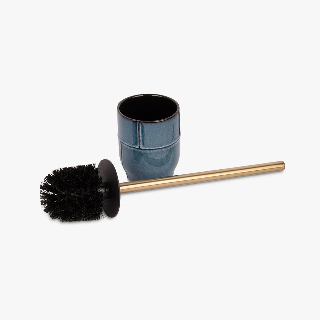 Escova Wc de Cerâmica Azul IOS